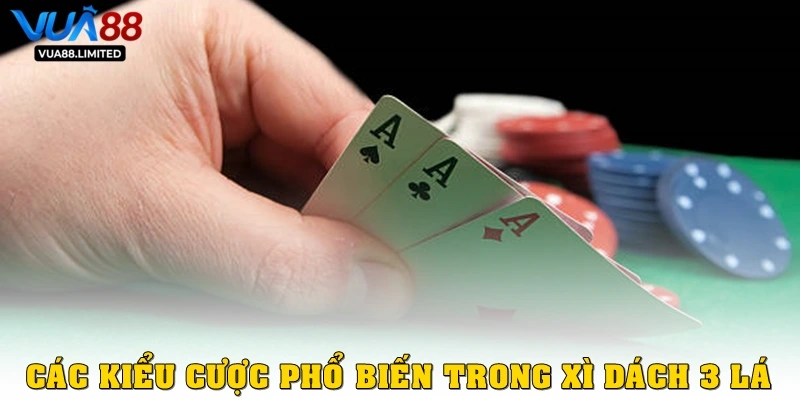 Các kiểu cược phổ biến trong Xì dách 3 lá
